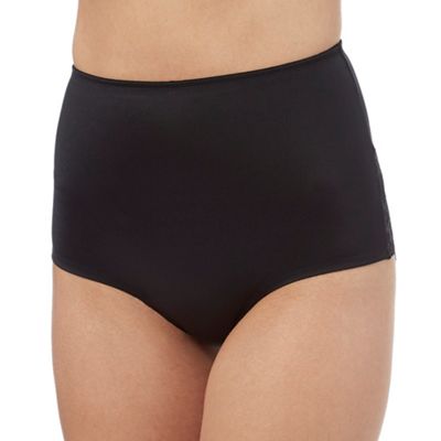 Black medium control low waist briefs